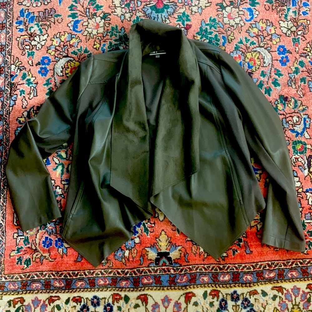 Faux leather jacket